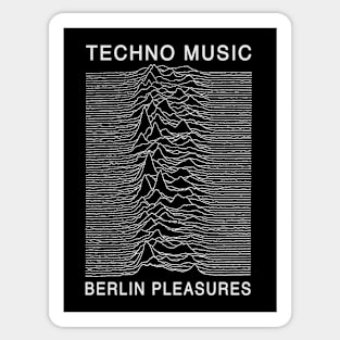 Techno Music - Berlin Pleasures Sticker